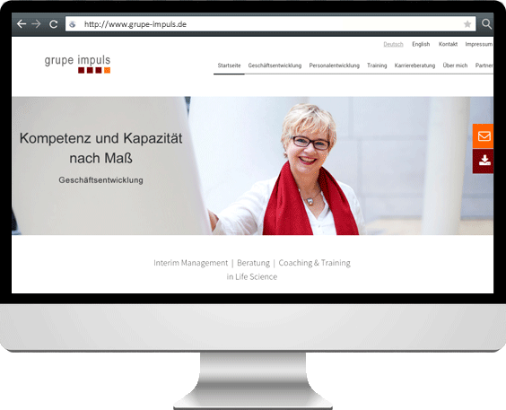 Responsive Website Programmierung der Internetpräsenz für alle Ausgabegeräte, Suchmaschinenoptimierung und Redaktionssystem